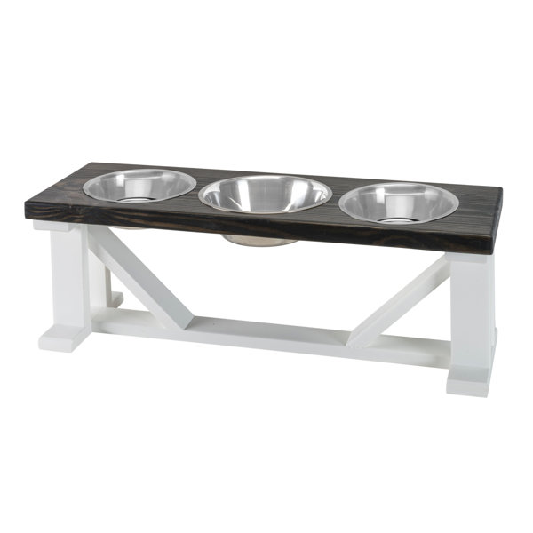 Three Bowl Dog Feeder Wayfair